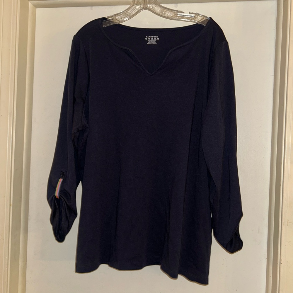 Lands-end Women's Black Top